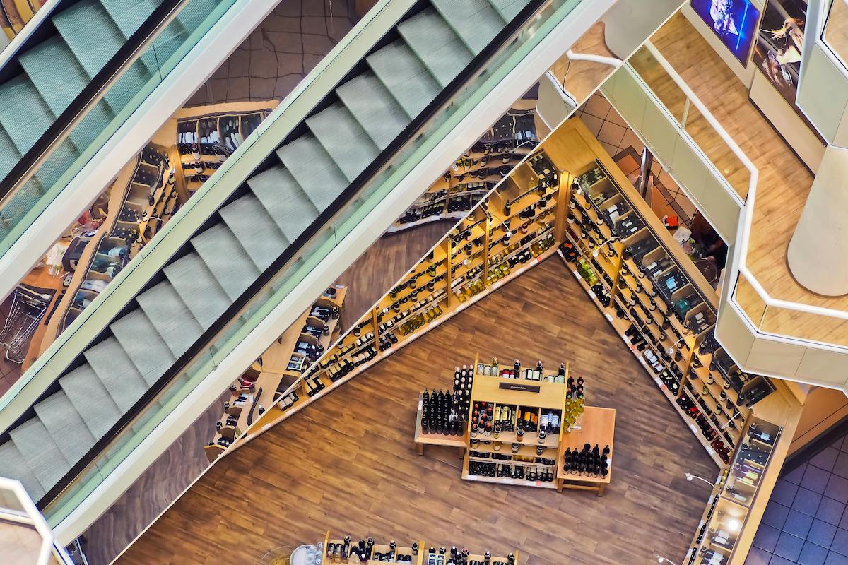 shelf marketing: esempio di segmentazione per categoria (alcolici)