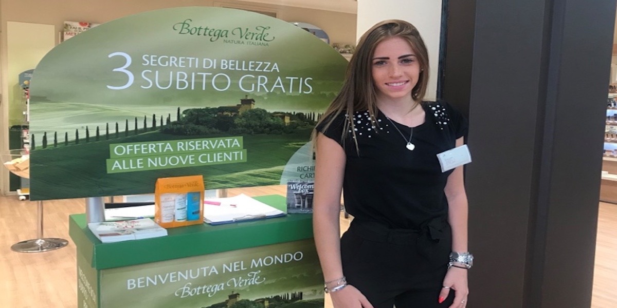 Esempio di visual merchandising di successo : HP per Bottega Verde